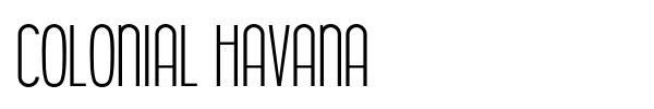 Colonial Havana font preview